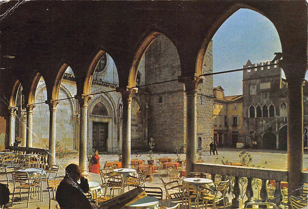 Titov trg from the Loggia on a 1964 postcard.