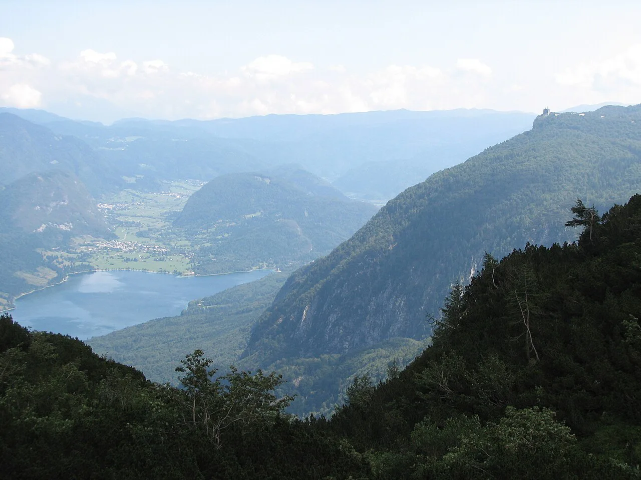Lake Bohinj from the Vogel cable car.