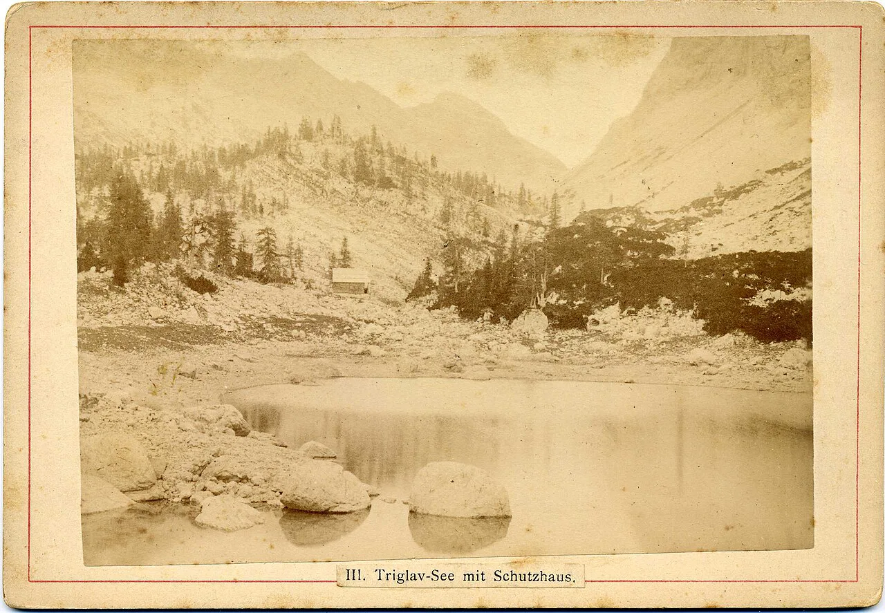 A Triglav lake in an old photograph.