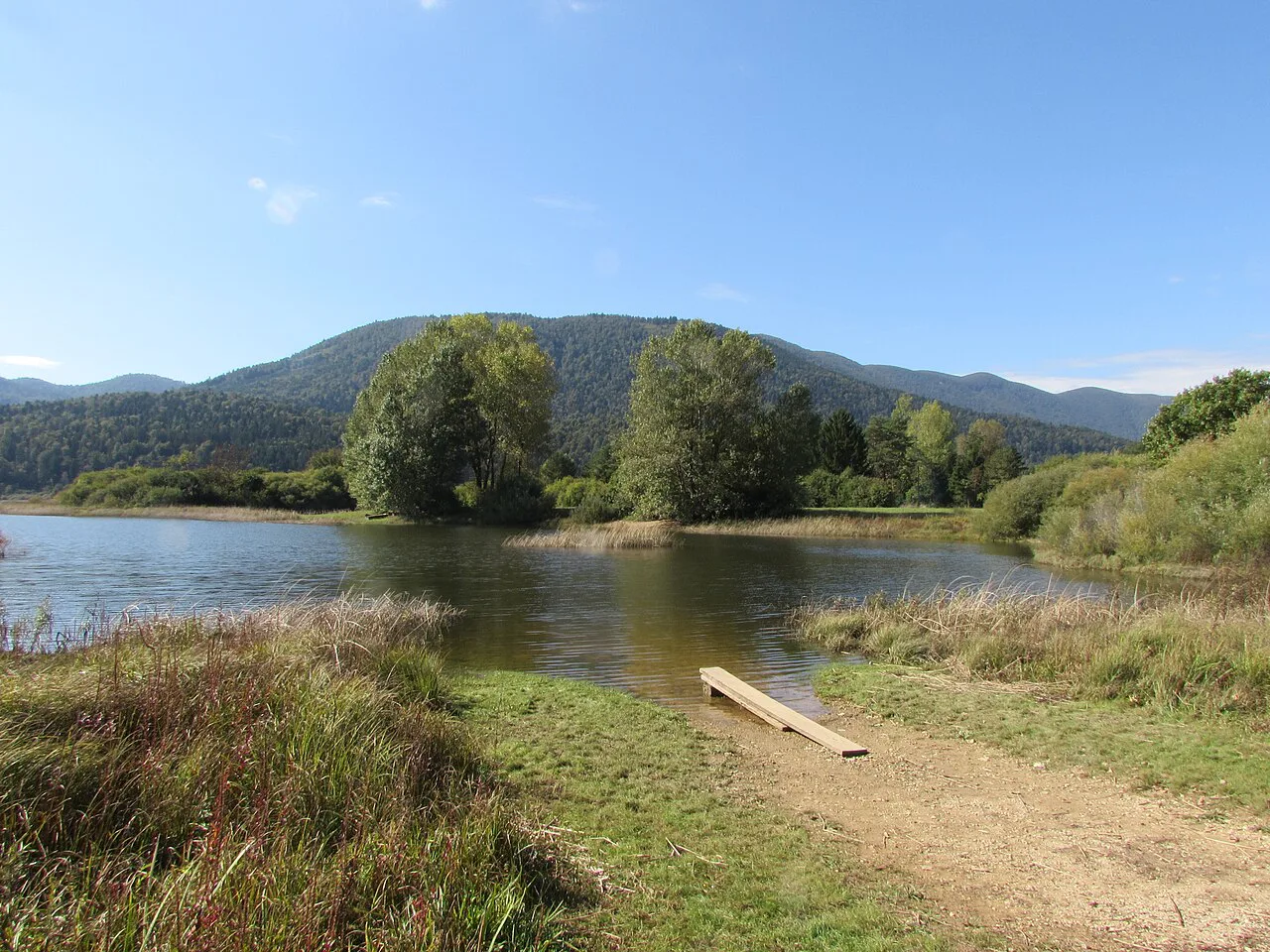 Lake Cerknica near Otok.