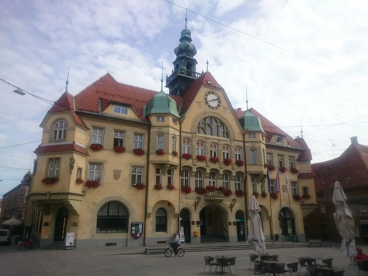 Ptuj Town Hall on Mestni trg.