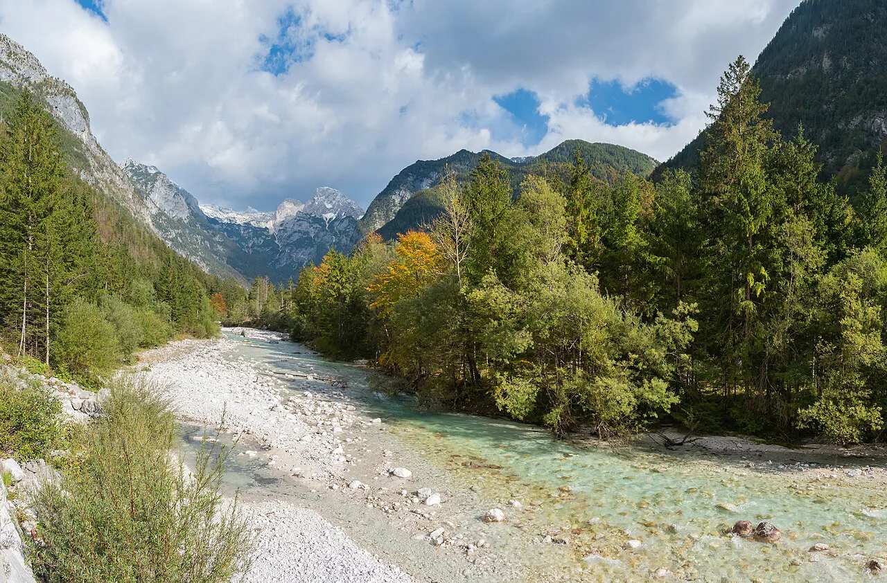 The Soča in Trenta.