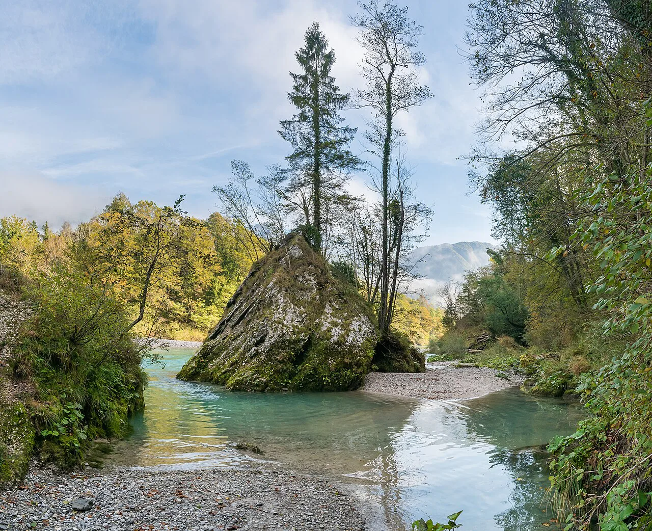 The Soča near Kamno.