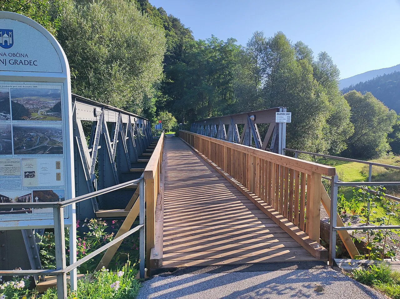 The former railway bridge at Slovenj Gradec.