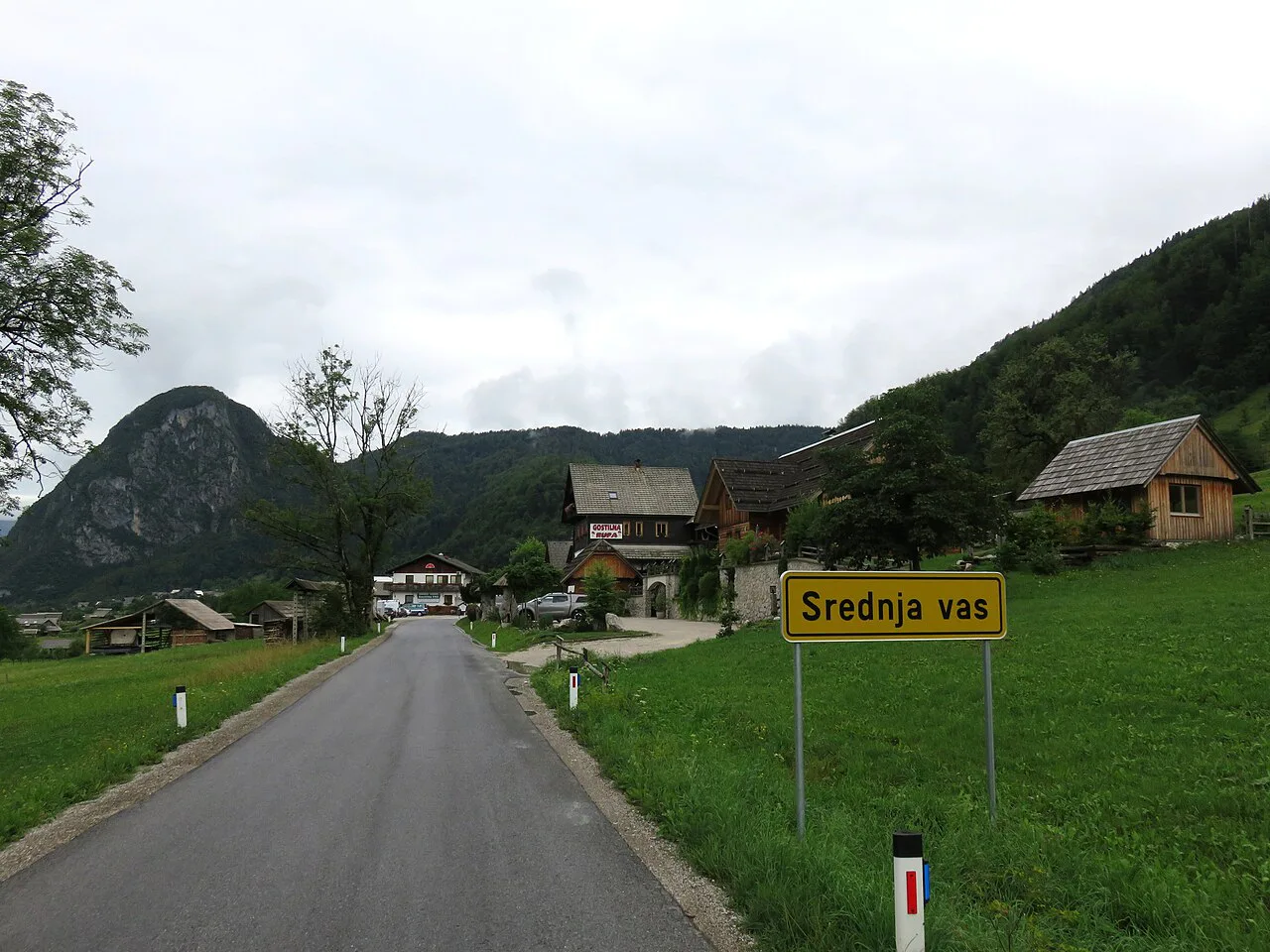 The road into Srednja Vas.