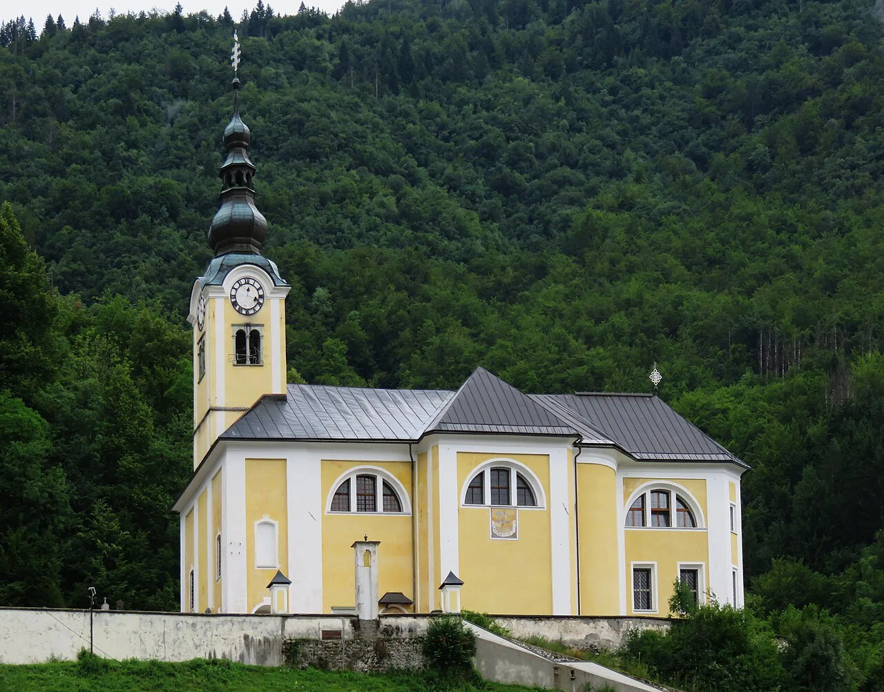 The church in Srednja Vas in Bohinj.