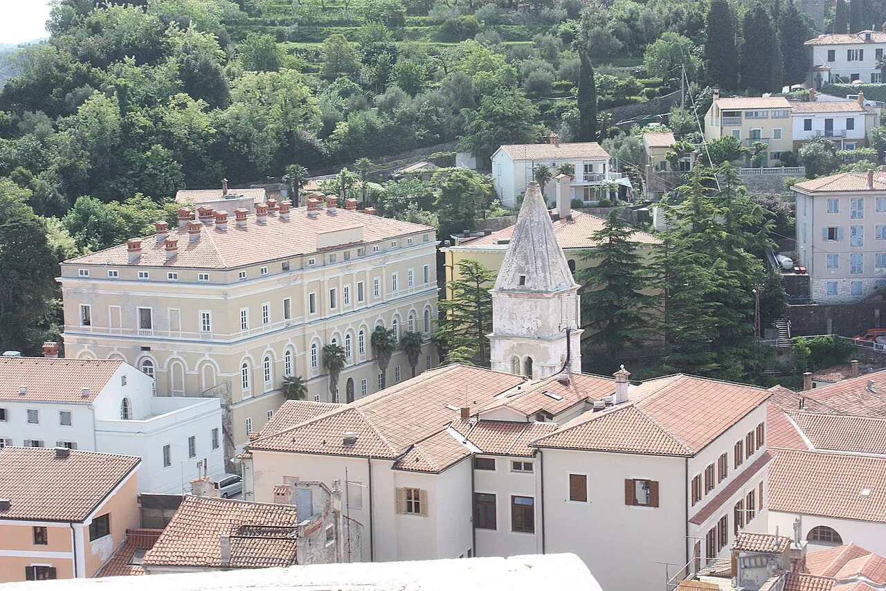 Piran's rooftops from St George's bell tower.
