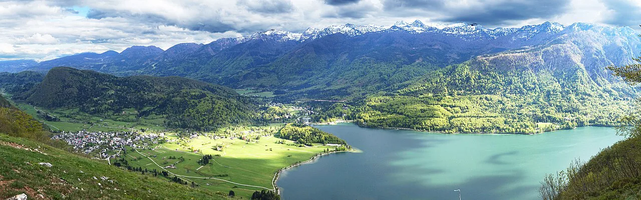 Stara Fužina and Ribčev Laz by Lake Bohinj.