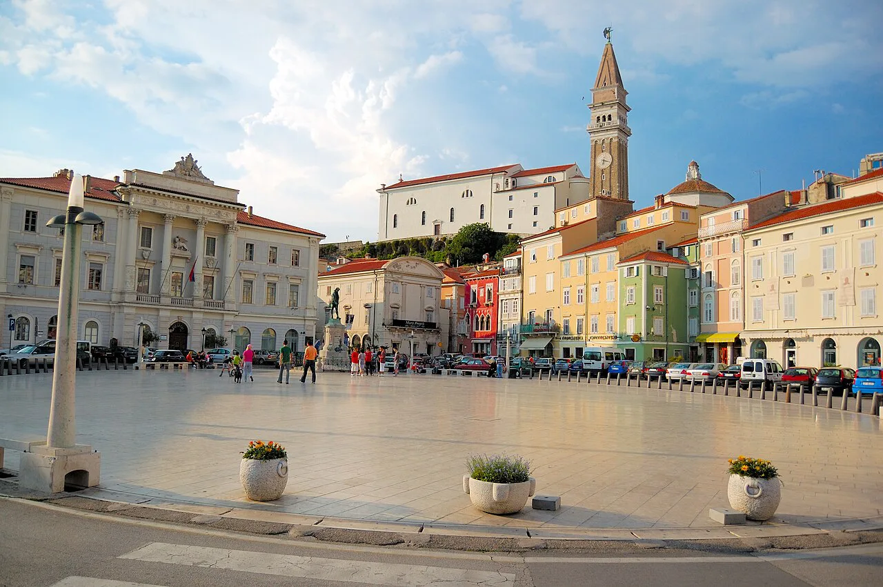 Tartini Square in Piran.