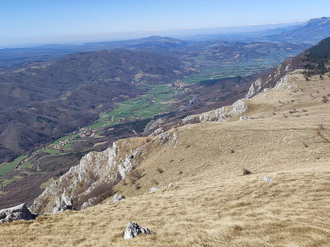 The Vipava valley from Nanos.